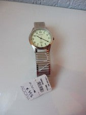 Adora Reloj Pulsera Acero Inoxidable Nuevo Cuarzo Analógico Plata