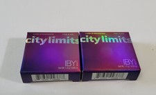 Lote de 2 sombras de ojos exuberantes IBY Beauty City Limits FIRE & ICE 0,05 oz/1,5 g