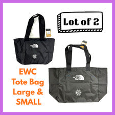 Lote de 2 1 Bolso de Mano GRANDE 1 PEQUEÑO The North Face EWC TNF Negro Limitado