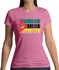 Bandera estilo código de barras de Mozambique - Camiseta para mujer - Banderas Love Maputo Country Live
