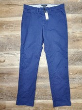 Pantalones Tommy Hilfiger Calce Regular Elastizados Para Hombre 31x32 Azul Marino Informales Nuevos con Etiquetas
