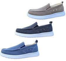 Mocasines de lona sin cordones para hombre de Charles Southwell zapatos informales ligeros Marco