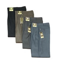 Pantalones de vestir GIOVANNI UOMO para hombre plisados con puños dobladillo pantalones 30-33