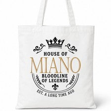 Bolso de Mano Nombre Familiar House Of MIANO Regalo de Cumpleaños
