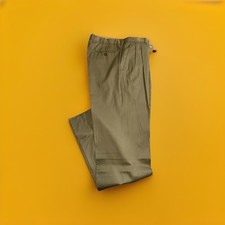 PANTIR PANTALONES HECHOS EN ITALIA PARA HOMBRE 33/32 Caqui
