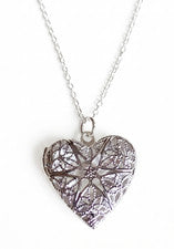 Collar medallón estrella corazón plata colgante foto mujer joyería niñas vendedor del Reino Unido