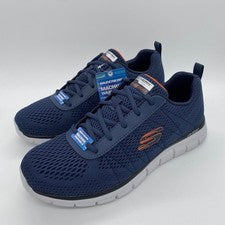 Zapatos Skechers Track Moulton con cordones 232081/NVOR azul naranja talla 11,5 para hombre
