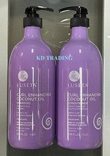 (2-Pk) LUSETA ~ CHAMPÚ DE ACEITE DE COCO POTENCIADOR DE RIZOS + ACONDICIONADOR Todo tipo de rizos