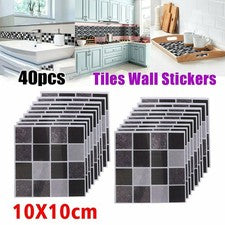 Prácticas pegatinas accesorios decoración calcomanías baño cocina mosaico PVC