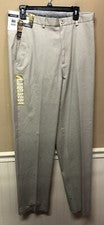 Pantalones Haggar Classic Fit Caqui Para Hombre Talla 34x34 Estilo HC01000 NUEVOS CON ETIQUETAS