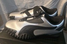 Zapatos Puma Mostro Plateados Negros 403188-01 Hombres Talla 10 Nuevos Sin Caja Top