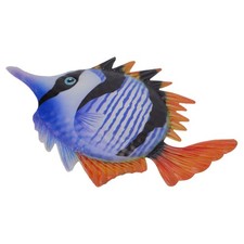 1 pieza colgante de hierro para decoración de pared de peces reutilizable azul adorno colgante para el hogar