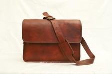 Bolso Media Solapa Maletín de Hombro para Hombres y Mujeres Vintage Bolso Cue...