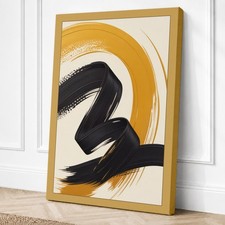 Impresión en lienzo minimalista de gestos y oro arte de pared decoración del hogar listo para colgar