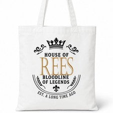 Bolso Shopper Casa Of Algodón Apellido Familiar REES