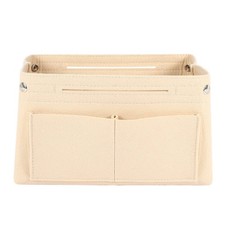 Beige Damenmode Filztuch Innentasche Passt im Einsatz Handtasche Multi-Tasc8317