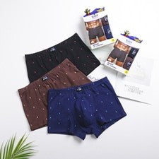 Paquete de 2 calzoncillos boxer de algodón elástico para hombre disponibles estampados estilo juvenil