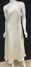 Nuevo con etiquetas Vestido Express para mujer marfil sin mangas, forrado, talla L