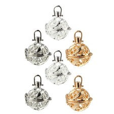 6 Pcs Aromatherapy Essential Oil Necklace Fragrance Perfume Pendant