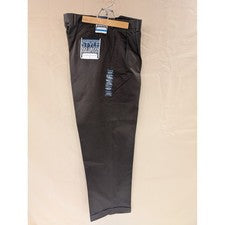 Pantalones de cintura cómodos sin hierro plisados marrones estilo distintivo Saddlebred para hombre nuevos con etiquetas