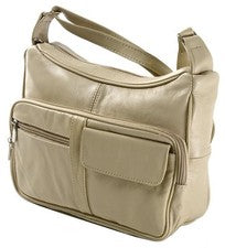 Mujer Cuero Organizador Cartera Bolso de Hombro Múltiples Bolsillos Bandolera Bolso de Mano