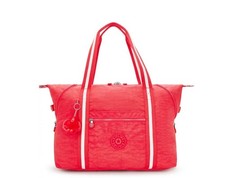 KIPLING Art M Nylon Mujer Viaje Grande Plegable Bolso de Mano en Escape Rojo