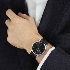 Reloj De Hombre Festina Swiss Made Reloj De Pulsera De Cuero Negro UF20012/4