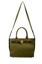 Versace Cuero Granulado y Gamuza Dorado Medusa Grande Bolso de Mano Bolso de Hombro