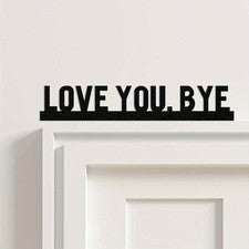 Love you bye arte de pared de metal decoración colgante de pared para hogar sala dormitorio