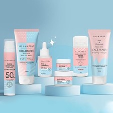 Glamveda Coreano 7 Pasos Invierno Kit de Cuidado de la Piel para Mujer, Arroz y Ceramida Rutina330g