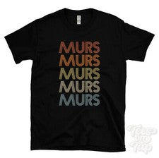 CAMISETA MURS ESTILO RETRO REPETIDO Hombre y Mujer Novedad Genial Nombre Regalo