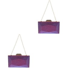 2 piezas Bolso de Noche Dama Bolso de Teléfono Regalo Bolso de Noche Dama Bolso de Teléfono Bolso sin asas