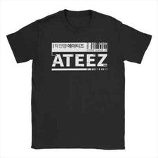 Camiseta Para Hombre ATEEZ Moda Algodón Camiseta Manga Corta Camisetas Cuello en O