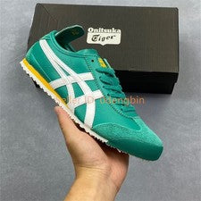 Zapatillas deportivas vintage Onitsuka Tiger MEXICO 66 para hombre y mujer verde blanco 1183B771-300