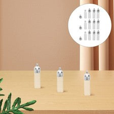 12 Pcs Essential Oil Bottle Pendant Clear Glass Perfume Aromatherapy