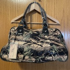 MONTANA WEST ~ BOLSO DE LONA/FIN DE SEMANA ~ NUEVO CON ETIQUETAS Diseño de camuflaje ~ 18” x 9” x 8”