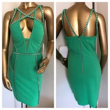 Nuevo VESTIDO DE CLUB NOCTURNO VERDE DE MODA PARA MUJER----S--- ¡LINDO!