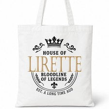 Bolso de Mano House Of LIRETTE Nombre Familiar Blanco Regalo de Cumpleaños