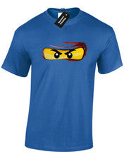 CAMISETA BRICKS EYES PARA HOMBRE RETRO CLÁSICA MODA NINJAGO TOP S - 5XL
