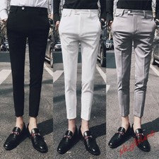 Para hombres Lápiz Traje Pantalones Harén Pantalones Moda Calce Ajustado Informal Pantalones Ajustados Pantalón