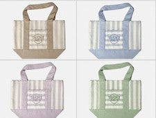Mini Bolso de Mano Trader Joes Rayas Verano 2026 Pastel Juego COMPLETO