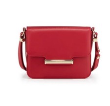 Nuevo Bolso de Hombro Para Mujer JASON WU Cuero Borgoña Pequeño con Solapa
