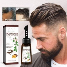 Gel de cera capilar oscurecedor herbal jengibre Polygonum multiflorum con peine 100 ml