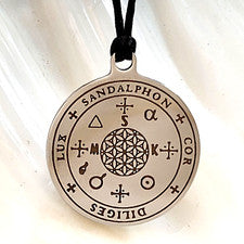 Arcángel Sandalfón Colgante Sigilo Collar Ángel Amuleto Talismán Sello Joyería