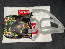 Bolso de Mano Negro Kenzo Paris Mini 'Pop Bouquet' Nuevo con Etiquetas