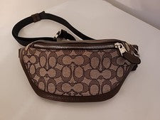 Mini Bolso Cinturón Coach CT871 Warren Unisex Sig Lona SV/Roble/Arce (Marrón)