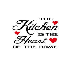 Pegatinas de pared extraíbles impermeables PVC corazón rojo decoración del hogar cocina