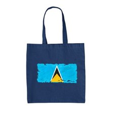 Bandera de Santa Lucía - Bolso de Mano de Lona - Banderas Lucianas Country World Castries