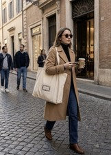 GUCCI - Bolso de Mano de Lona de Algodón XL Reutilizable Bolsa de Regalo de Compras - 29.5" x 22" x 10"