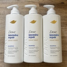 Champú Reparador Intensivo Dove Solo Cabello Dañado Bio Proteína Cuidado 18 fl oz 3Pk